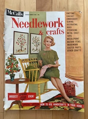 Vintage McCalls Needlework & Crafts Spring Summer 1962 Magazine Sewing & Crafts - Image 1 of 4