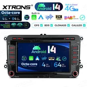 XTRONS 7" Android 14 Autoradio 4G+64G 4G GPS DVD Gyroscope für VW Golf 5/6 SKODA - Bild 1 von 20