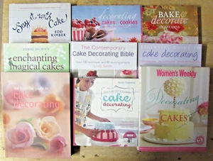 9 MIXED SELECTION OF CAKE DECORATING BOOKS  ** FREE UK POST ** - Picture 1 of 1
