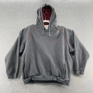 columbia uomo taglia L spesso coulisse foderata in pile grigio felpa con cappuccio e tasche - Foto 1 di 9