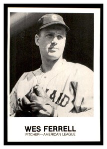 1983 TCMA Renata Galasso #189 WES FERRELL Cleveland Indians ~D4U