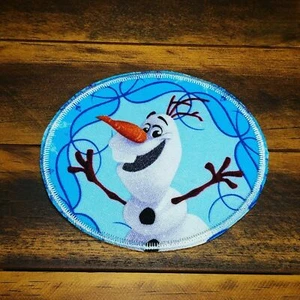Frozen Sisters Patch Iron-On Frozen Princess Embroidered Applique Snowman Olaf - Picture 1 of 3