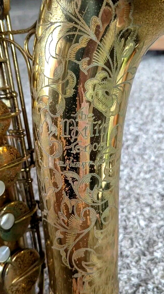 Martin Committee III "The Martin" Tenor Saxophone Org. Lacquer Matching Serials - Image 1 of 4
