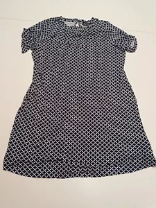 Vestido recto Marks Spencer para mujer Reino Unido 18 azul a cuadros manga corta - Imagen 1 de 9