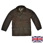Original Windsor Wax Jacket Made In England Hunting Riding Coat Vintage Brown
