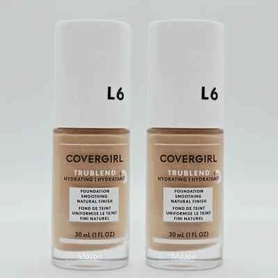 Lot Of 2 CoverGirl TruBlend HYDRATING Liquid Makeup L6 Buff Beige FOUNDATION NEW - Image 1 of 2