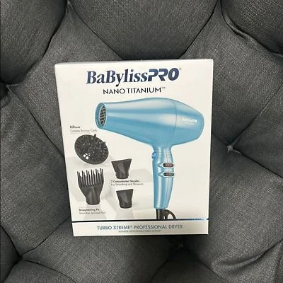Secador de cabelo BaBylissPRO Nano Titanium Turbo Extreme novo na caixa - Imagem 1 de 4