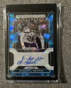 2021 Panini Prizm Sensational Signatures Blue Ice /75 Shaquill Griffin Auto - Picture 1 of 5