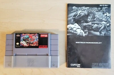SNES Video Game STREET FIGHTER II 2 with Manual 1992 Capcom Super Nintendo - Image 1 of 4