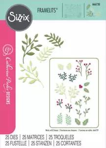 Sizzix Framelits Die Set (25PK) - Happy Holly Days #2 by Catherine Pooler 666730 - Foto 1 di 3