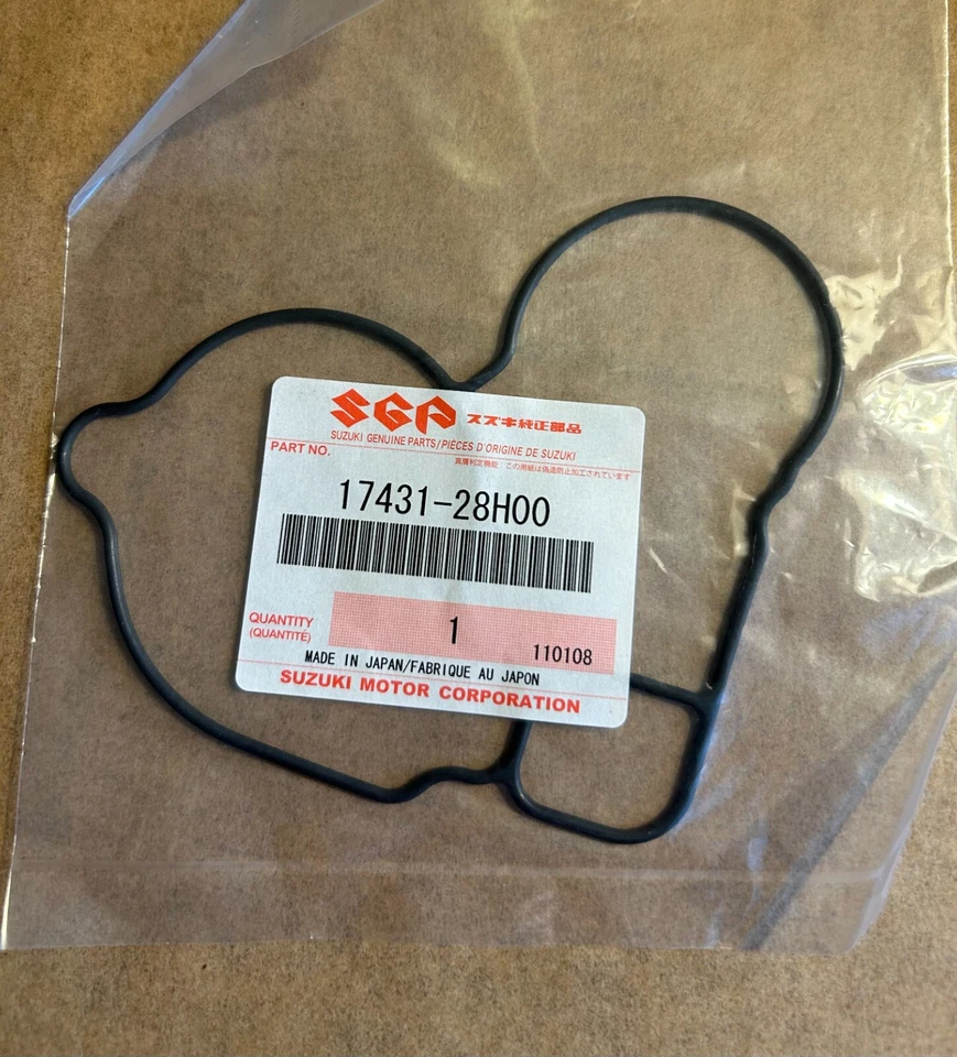 New Suzuki OEM Water Pump Gasket 17431-28H00 for RMX450 RMZ450 - Image 1 of 1
