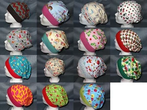 Beanie Mütze Mädchen Handmade genäht Jersey Pferd Erdbeere Punkte maritim Bus - Bild 1 von 25