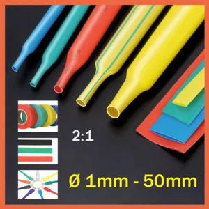 2:1 Heat Shrink Tube Electrical Sleeve Car Cable/wire Heatshrink Tubing Wrap - Picture 1 of 17
