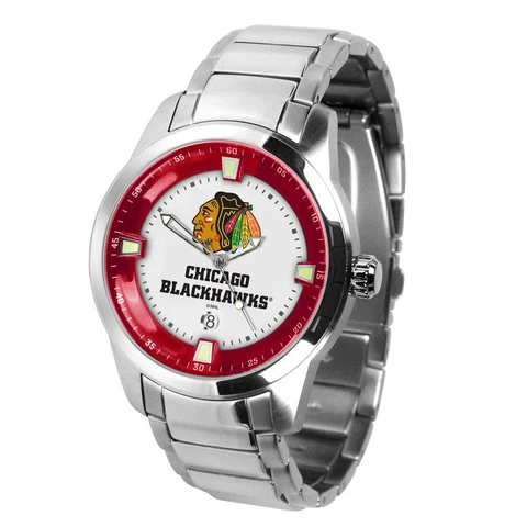 Mens Chicago Blackhawks Watch Stainless Steel Titan Watch Cover