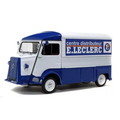 CITROEN TYPE HY E.LECLERC CENTRE DISTRIBUTEUR 1969 BLUE/WHITE 1:18 Solido Veicol - Immagine 1 di 4