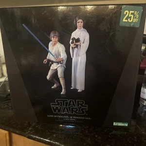 Authentic Kotobukiya ArtFX+ Star Wars Luke Skywalker & Princess Leia - Picture 1 of 5