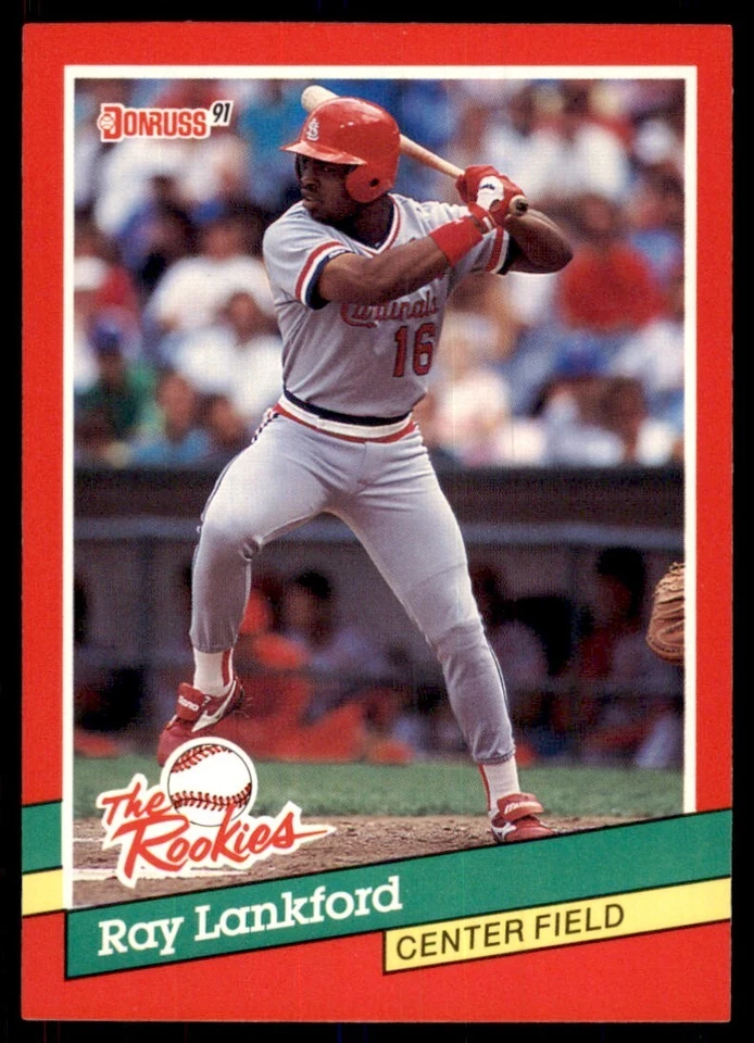 1991 Donruss The Rookies Ray Lankford Baseball Cards #8 - Image 1 of 2