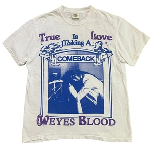 Weyes Blood True Love Is Making A Comeback Heavy Cotton White Unisex T Shirt L - Picture 1 of 3