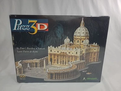 New Puzz 3D Puzzle St Peter's Basilica Vatican Rome Jigsaw 966 Pieces Wrebbit - Image 1 of 4