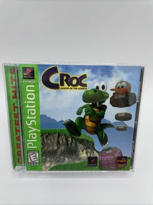 Croc Legend of the Gobbos PS1 PlayStation 1 Complete CIB Greatest Hits - Image 1 of 4