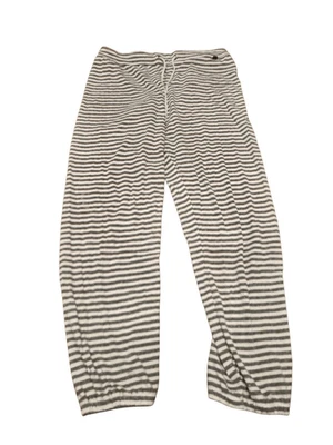 Calça lounge Honeydew PJ - joggers - tamanho grande - listrada marfim/cinza - Imagem 1 de 4