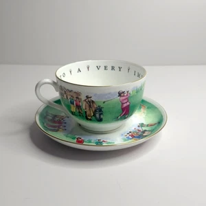 Royal Worcester TO A VERY IMPORTANT PERSON England Golf Tasse & Untertasse Oversized - Bild 1 von 10
