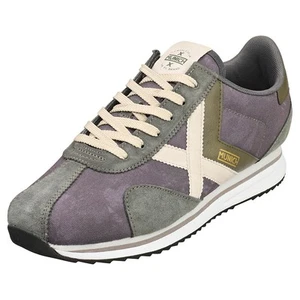 Zapatillas Munich Sapporo Hombre - Casual de Tejido y Ante Gris Violeta - Imagen 1 de 8