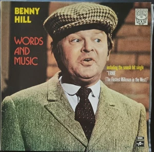 Benny Hill – Words And Music - DRUM reissue LP record near mint, cover VG+ - Picture 1 of 3