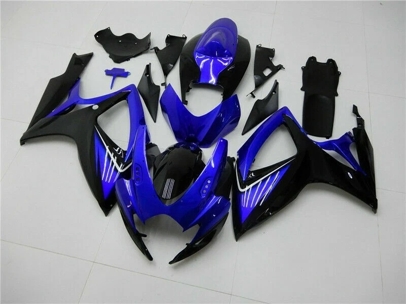 Kit de carrocería de carenado ABS negro azul para Suzuki GSXR600 2006 2007 GSXR750 06 07 Foto 1 de 4