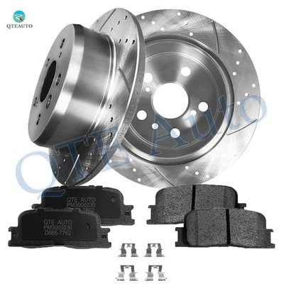 Rotores de freno perforados 6 R 269 mm - Pastilla de freno trasera D885 7762 para Lexus ES300 2002 2003 Foto 1 de 4