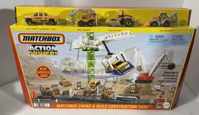 Matchbox 2024 Action Drivers Swing & Build Construction Yard New and Sealed - Image 1 of 4
