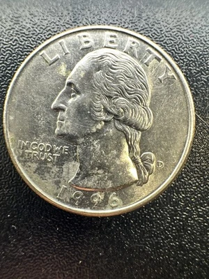 1996 d washington quarter Error Coin (  In Cod We Trust ) - Image 1 of 4
