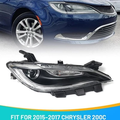 Passenger w/o LED DRL Halogen Headlight For 2015-2017 Chrysler 200 S Sedan RH - Изображение 1 из 4