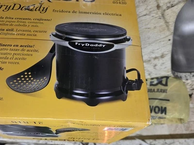 Presto 05420 Black 4 Cups FryDaddy Electric Deep Fryer-NEW IN BOX! - Image 1 of 4