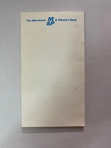 Vintage Notepad The Merchants & Planters Bank (gently used) - Picture 1 of 5