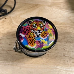 Vintage Lisa Frank Clear Coin Purse Leopard Flower Monkey Bug - Picture 1 of 3