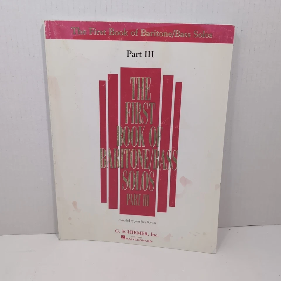 Primer Libro de Solos Barítono/Bajo - Parte III Foto 1 de 1