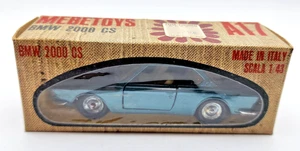 Vintage 1960s Mebetoys NM in Box A17 BMW 2000 GS Blue 1:43 Made in Italy - Picture 1 of 15