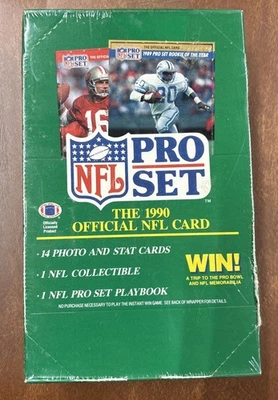 1990 NFL Pro Set Football Series 1 - 36 Wax Pack Box NEW FACTORY SEALED - Image 1 of 4