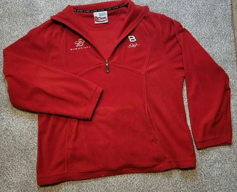 Chase Authentics Dale Earnhardt Jr Sweater Budweiser Racing NASCAR Large 1/4 Zip Cover