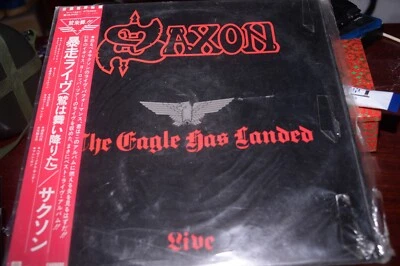 SAXON live  THE EAGLE HAS LANDED ORIG  1982 JAPAN 12' VINYL LP   FIRST PRESS EX  - Image 1 of 4