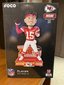 PATRICK MAHOMES FASTEST TO 200 TD KANSAS CITY CHIEFS BOBBLEHEAD NIB - Picture 1 of 3