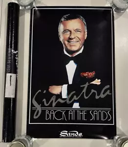 Seltenes Frank Sinatra Back At The Sands Konzert Poster 1990 Copa Room Atlantic City - Bild 1 von 20