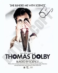 1982 Thomas Dolby Blinded By Science Album Magazine Promo Ad 8x10 Photo - Picture 1 of 1