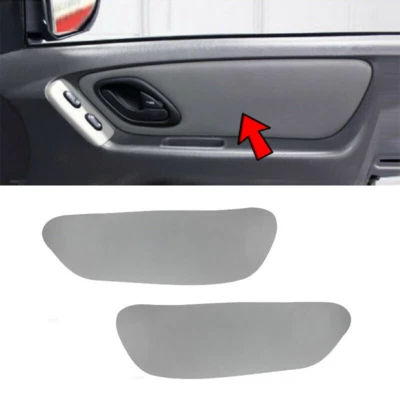 2Pcs Gray Front Door Panel Leather Cover Replacement for 2001-2007 Ford Escape — 第 1/4 张图片