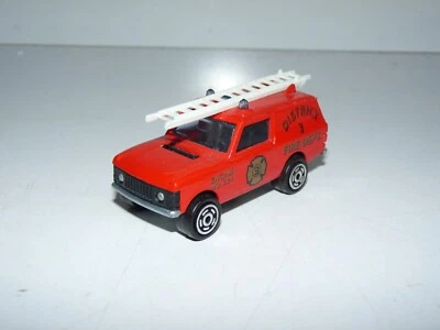 majorette voiture range rover district fire dept N° 246 / 1:60 / très belle état - Photo 1/4