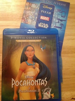 Pocahontas 1&2-Movie Collection (Blu-ray,2017,Canadian French)Authentic Disney  - Image 1 of 3