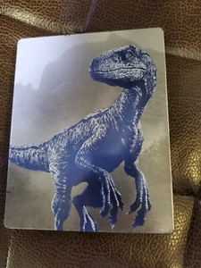 Jurassic Park Fallen Kingdom 4K HD + Blu-ray Steel Book /FEW LIGHT DENTS & WEARS - Picture 1 of 3