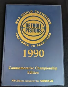 Detroit Pistons 1990 Commemorative Championship Edition Card Set 16 Cards NBA - Picture 1 of 6