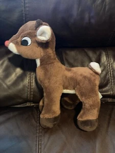 "Juguete de peluche de peluche marrón nariz roja Dan Dee Rudolph 16" - Imagen 1 de 5